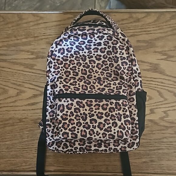 Cheetah Leopard Animal Print Nylon Laptop Backpack main image 5